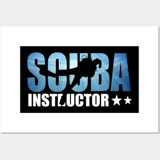 Vintage Funny Scuba Diving Instructor Shirt for Dive Addicts Posters and Art